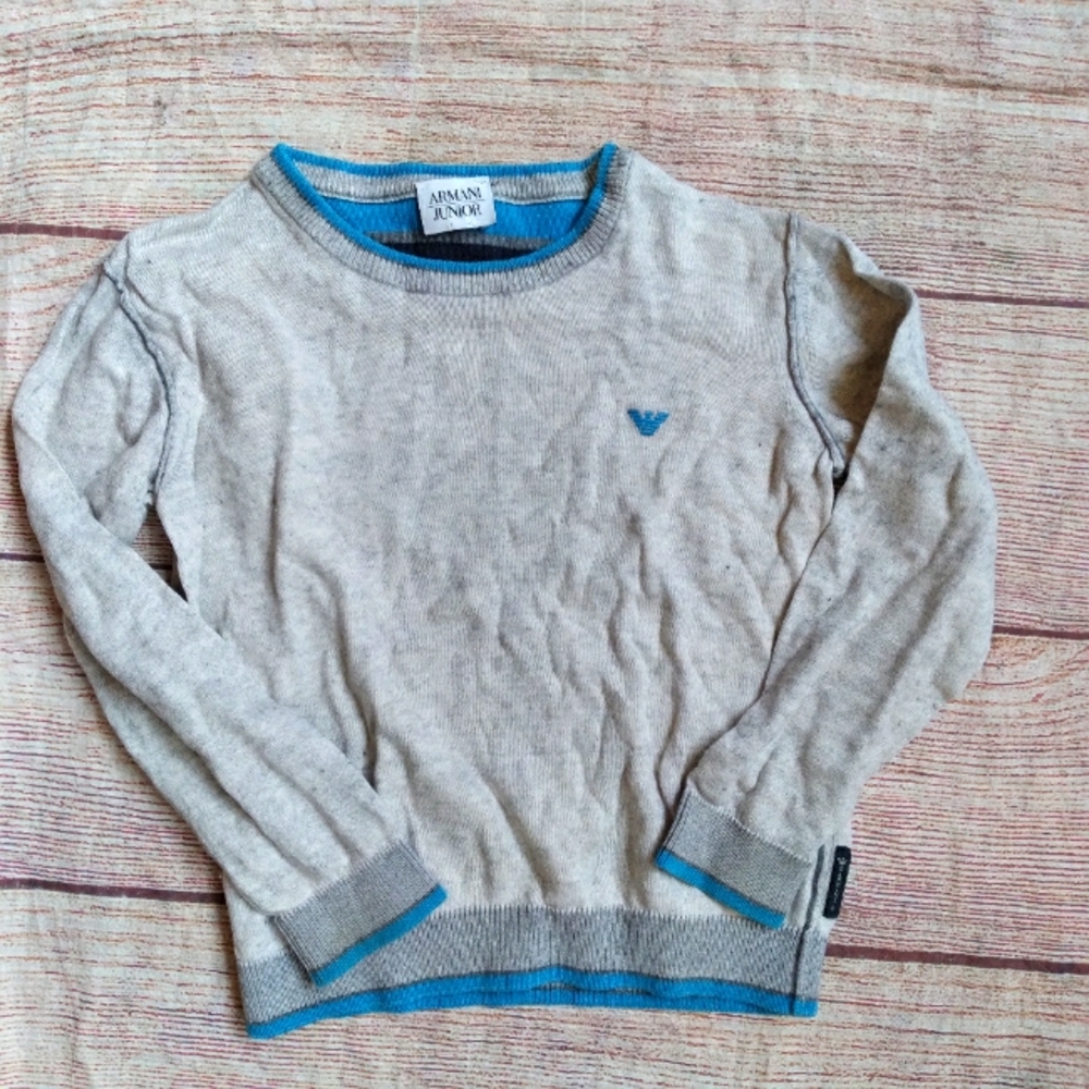 Armani Jr. gray pullover sweater size 6